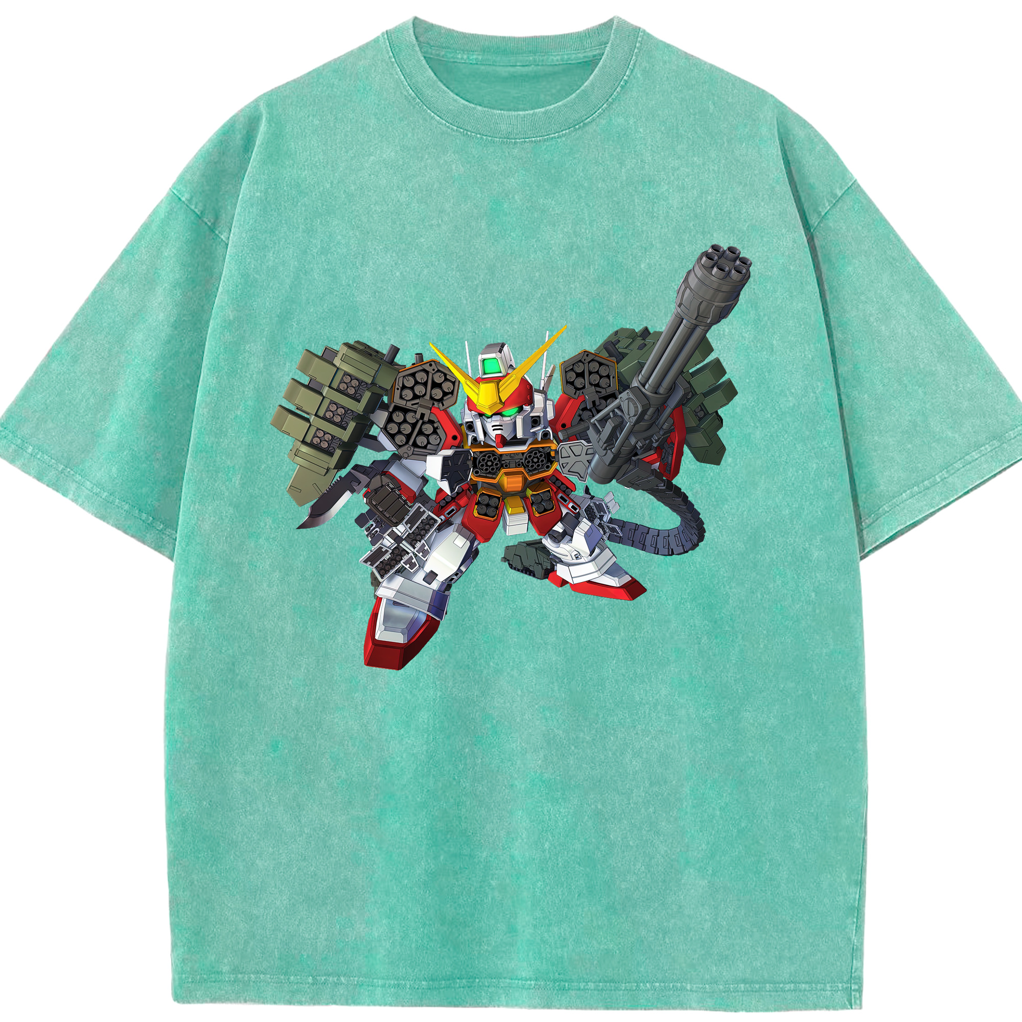 （画像用） 機動戦士ガンダム Mobile Suit Gundam 綿100% ヴィンテージ風 半袖Tシャツ（フロントプリント）